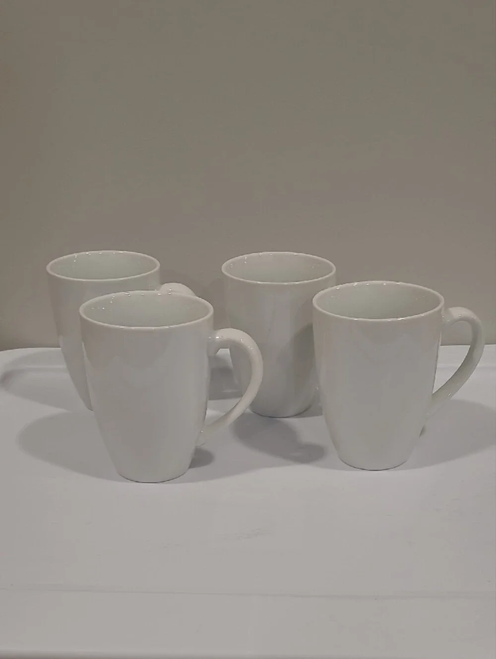 Food Network White Ceramic Mugs Set - White